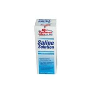 Preferred plus saline solution for soft contact lenses, for sensitive 