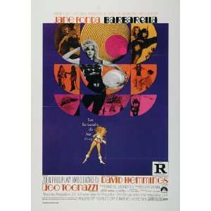 1977 Barbarella Movie 1968 Poster Print Jane Fonda   Original Print 