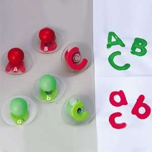    Knobbed Alphabet Stampers   Uppercase & Lowercase Toys & Games