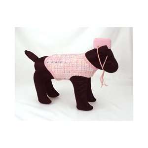  Pink Tweed Dog Coat by Barking Baby (Black, Small 