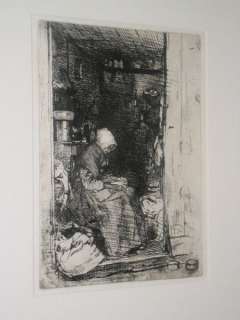 James Abbott McNeill Whistler Framed Etching  