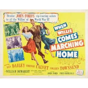  When Willie Comes Marching Home Poster Movie Half Sheet 
