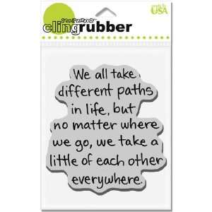   Stampendous Cling Rubber Stamp   Life Path: Arts, Crafts & Sewing