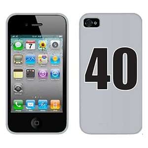  Number 40 on Verizon iPhone 4 Case by Coveroo  Players 