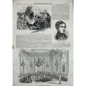   1846 Madrigal FreemasonS Hall French Play Elle Folle