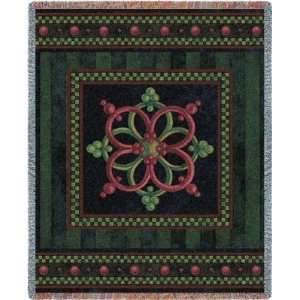  Holiday Americana Christmas Tapestry Throw Blanket: Home 