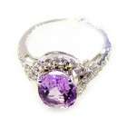   Domain CET BJ011059 6 Round Cut Purple Amethyst Ring   2.20 Ct Size 6