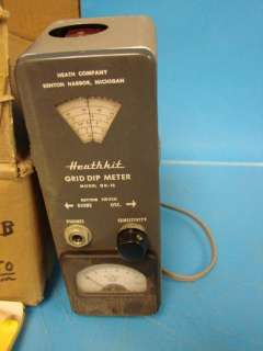 VTG Heathkit Grid Dip Meter+Original Box Manual GD 1B Resistor Ham 