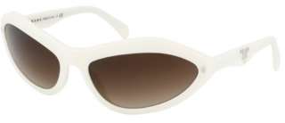 New Prada PR 05NS 7S36S1 Ivory / Brown Gradient Sunglasses  