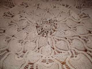 Off White Large Crochet Doily  