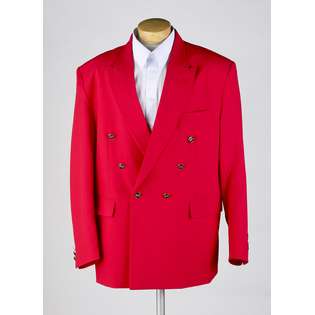 New Mens Six Button Double Breasted Dinner Blazer Red Suit Jacket 