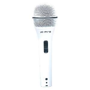  Peavey PVI 2 White 1/4 Dynamic Handheld Microphone, white 