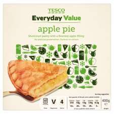 Tesco Everyday Value Value Apple Pie 400G   Groceries   Tesco 