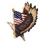 Kurt Adler Resin Patriotic Eagle with the American Flag Ornament