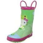 Western Chief Kids Hello Kitty Froggy Rain Boot,Green,7 M US Toddler 