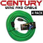   100 12/3AWG SJTW Pro Heavy Duty Power Extension Cord, Green 4 Pack
