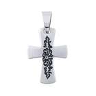 Body Candy Stainless Steel Tribal Cross Pendant 20x15mm
