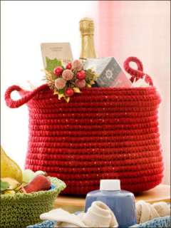 Crochet Casserole Carrier Baskets Patterns Bowls Gift  