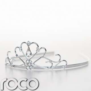 Girls Diamanté Crown Tiara First Holy Communion Gifts Wedding Hair 