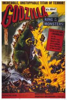 Godzilla, King of the Monsters (1954) 27 x 40 Movie Poster Style B