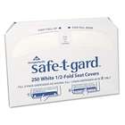 safe t gard GPC 470 46   Half Fold Toilet Seat Covers, White