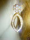   Austrian Crystal Chandelier Earrings pierced gold tone Bridal Jewelry