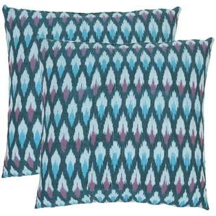 Safavieh Taylor Diamond Ikat Decorative Pillows in Blue (Set of 2 