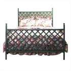 Grace Lattice Bed with Frame   Metal Finish Antique Bronze, Size 