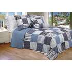 Blancho Bedding [Daniel] 100% Cotton 2PC Vermicelli Quilted Striped 
