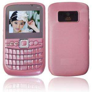    Sim Quad Band TV Qwerty Cell Phone F51 ATT TFT FM GSM 2 Mobile Pink