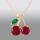 white gold italian box chain emerald the birthstone for may makes this 