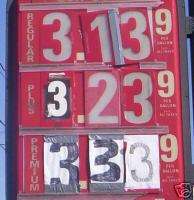 Gas Price Numbers   Changeable Gas Pricing Numerals  