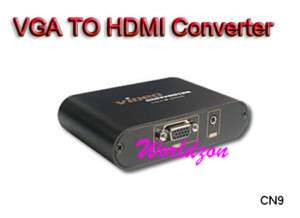 New VGA+Audio to HDMI FULL HD 1080p Converter Box CN9  