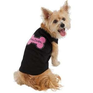 Harley Davidson Black Tank Top Dog Shirt Pink Bone XS  