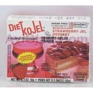 Kojel Diet Strawberry Sugar Free Jel Dessert 3 oz  Grocery 