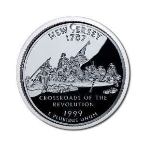  Creative Clam New Jersey State Quarter Image 2 7/8 Inch 