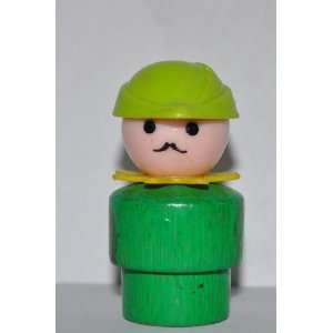 Little People Archer with Green Hat & Yellow Neck Piece (Plastic Head 