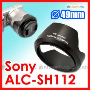 Lens Hood for Sony NEX 18 55mm Kit 16mm f/2.8 ALC SH112  