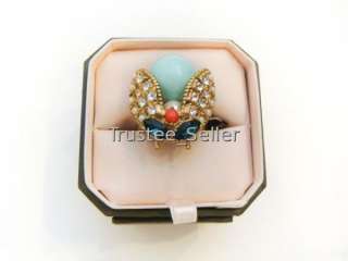 NEW JUICY COUTURE Vintage Lady Love Bug Cocktail Ring  