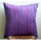 The HomeCentric Purple Rags   16x16 Inches Decorative Pillow Covers 