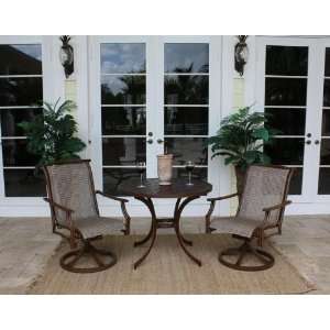   Patio 3 Piece Slatted Table and Rocking Chairs Patio, Lawn & Garden