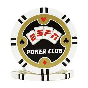  ESPN Poker Club Professional Poker Chips   White Sports 