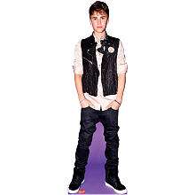 Justin Bieber Life Sized Stand Up Poster   Black Leather Vest 