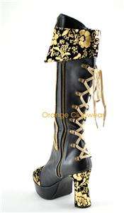 Medieval Renaissance Bandit Pirate Knee High Boots  