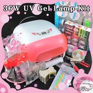 36W UV lamp Gel Curing Nail Art manicure kit  