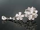   Plated Bridal Created Diamond Brooch Pin Gift Ideal for Hijab Sari