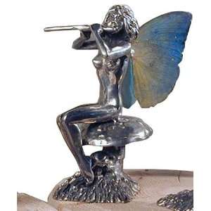 Pewter Faery W/genuine Butterfly Wings (Silcon, the Power of Music to 