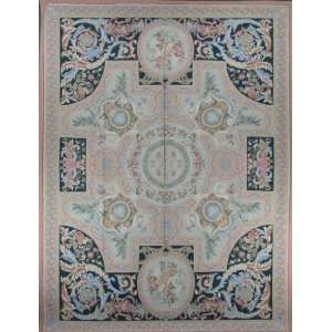    10x14 Fine French Aubusson Weave Rug S57