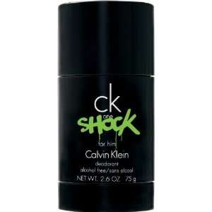 Calvin Klein ck one Shock For Him 2.6 oz / 75 g Alcohol Free Deodorant 
