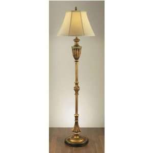   Feiss Romanoff Aged Gold Leaf One Light Floor Lamp
